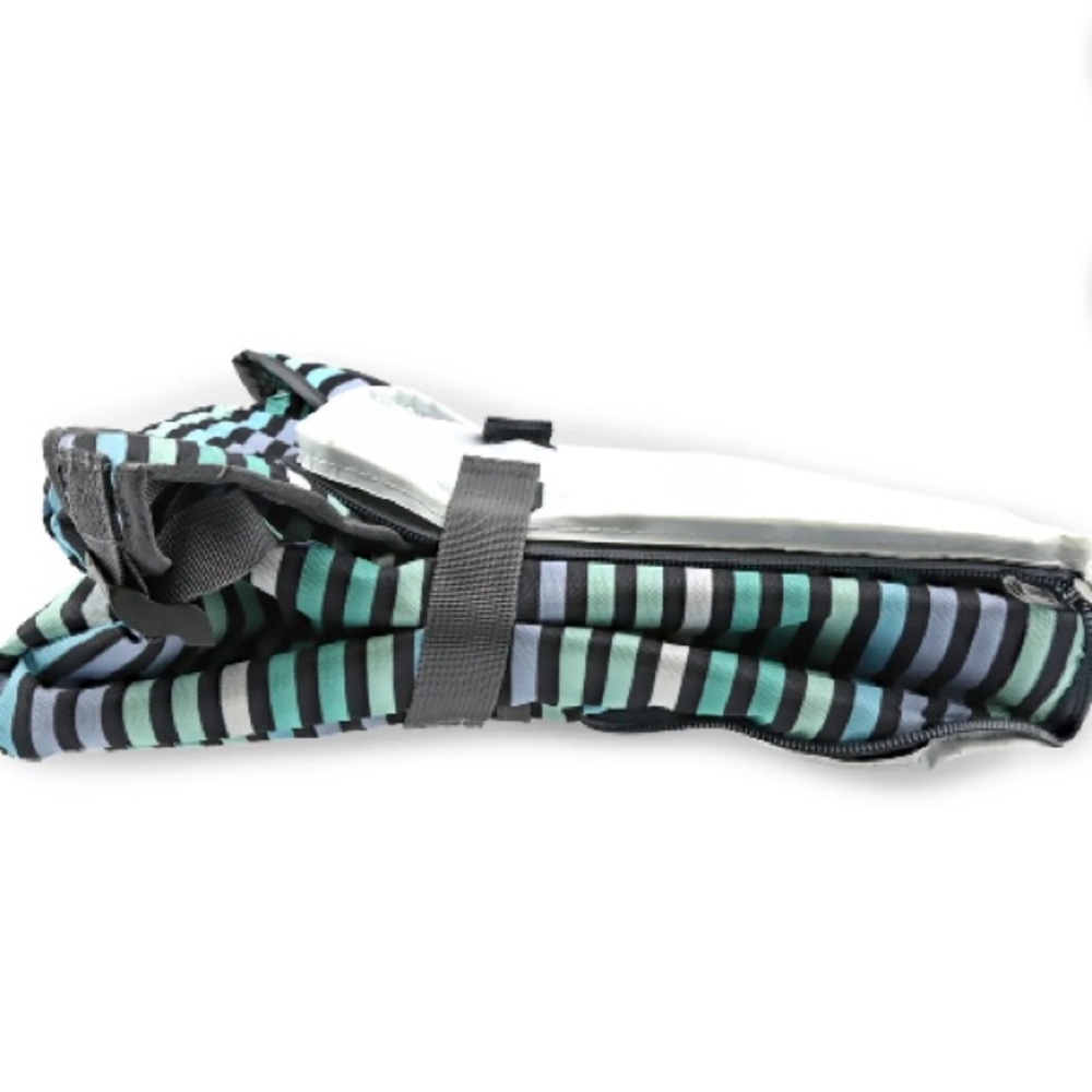 PACKIT Striped Insulated Lunch Bag Backpack- Blue, Green, Black NWT - Picture 12 of 12